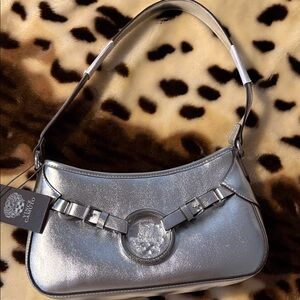 Vince Camuto Metallic Silver Shoulder Bag